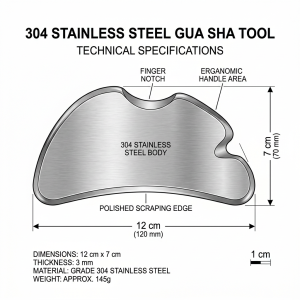 S-Shape Stainless Steel Gua Sha