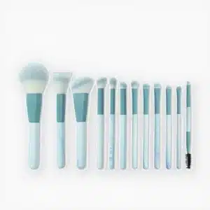 YT-SMB-003 vegan synthetic makeup brush set of 12 pieces in opp plastic packing