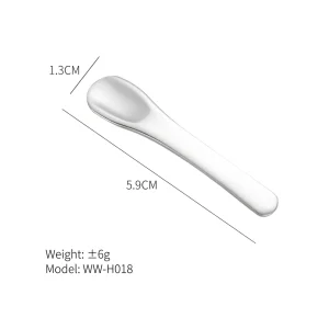 YT-CSS-018 thickened pick eye cream scoop size chart with weight thickness and model details