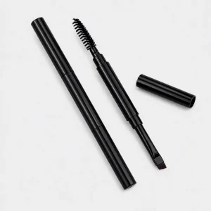 YT-SMB-018 professional dual-ended brow brush and spoolie with classic black handle