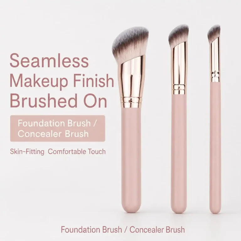 Pastel Pink Angled Foundation & Concealer Brush - YITHONIA wholesale product