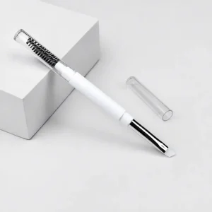 YT-SMB-015 dual-ended brush with spoolie and silicone brow brush