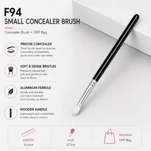 YT-NHB-009 small concealer brush with premium natural hair for blemishes and under-eyes