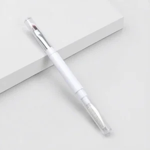 YT-SMB-016 dual-ended brush with soft lip brush and plastic lash comb
