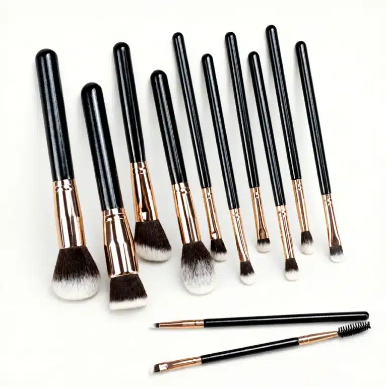 Stellar Black 12-Piece Professional Vegan Synthetic Makeup Brush Set - YITHONIA wholesale product
