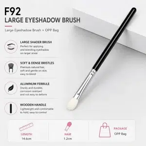 YT-NHB-009 large shader brush with premium natural hair for eyelid application