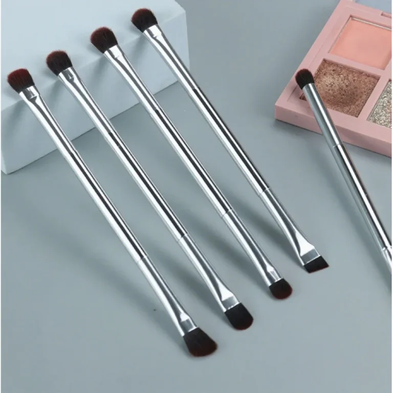Professional 6-Piece Silver Dual-Ended Eyeshadow Brush Set - YITHONIA wholesale product