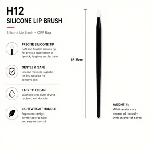 YT-SMB-025 precision silicone lip brush for lipstick and gloss application