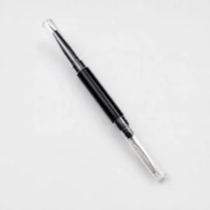 YT-SMB-016 dual-ended brush with soft fine eyeliner brush and steel needle lash comb