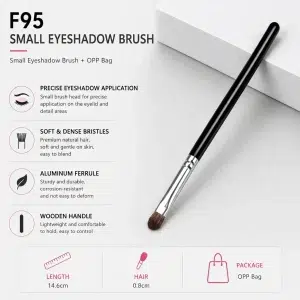 YT-NHB-009 small eyeshadow brush with premium natural hair for detail areas