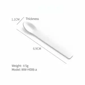 YT-CSS-006 oval eye cream scoop size chart with weight thickness and model details