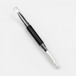 YT-SMB-016 dual-ended brush with soft lip brush and stainless steel needle lash comb