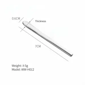 YT-CSS-012 slim face mask applicator size chart with weight thickness and model details