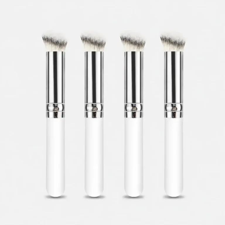 White Angled Professional Foundation Brush - YITHONIA wholesale product