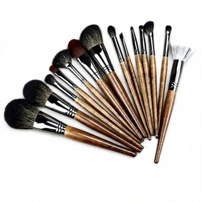 “Wood Whisper” 14-Piece Professional Natural Hair Makeup Brush Set - YITHONIA wholesale product