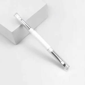 YT-SMB-015 dual-ended brow brush with silicone tip and blade brush