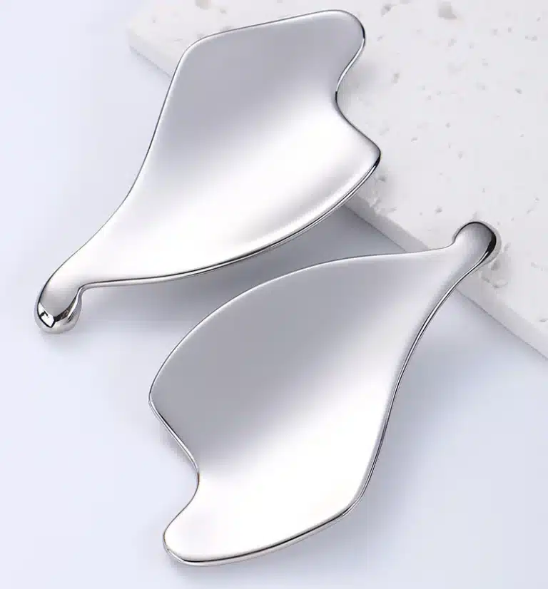 Leaf Acupressure Stainless Steel Gua Sha Tool for Facial Massage - YITHONIA related product