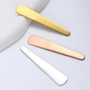 YT-CSS-020 dual-end mask mixing spatula in silver gold and rose gold