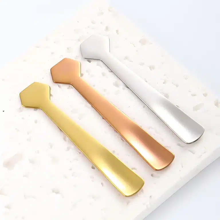 304 Stainless Steel Double-Ended Cosmetic Spatula Scoop - YITHONIA wholesale product