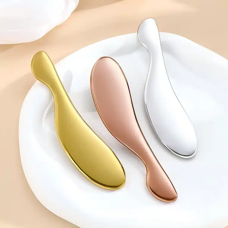B-Shaped Stainless Steel Gua Sha Tool for Facial Massage - YITHONIA wholesale product