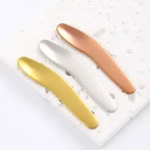 YT-CSS-005 curved 304 stainless steel cosmetic scoop in gold silver and rose gold