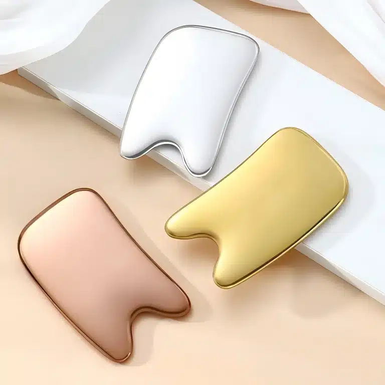 V-Groove Stainless Steel Gua Sha Tool for Facial Massage - YITHONIA wholesale product