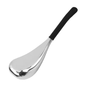 YT-IG-003 high polished stainless steel cooling massage spoon on white background