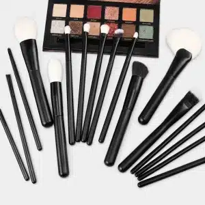 Pure Alabaster 15-Piece Natural Hair Makeup Brush Set product detail image