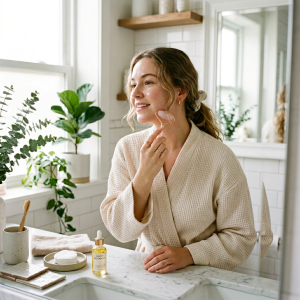 Rose Quartz Facial Jade Roller