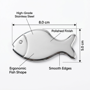 Stainless Steel Gua Sha — Fish Shape