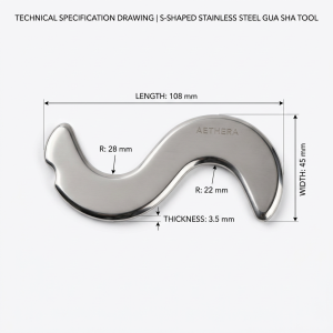Stainless Steel Gua Sha — Fish Shape