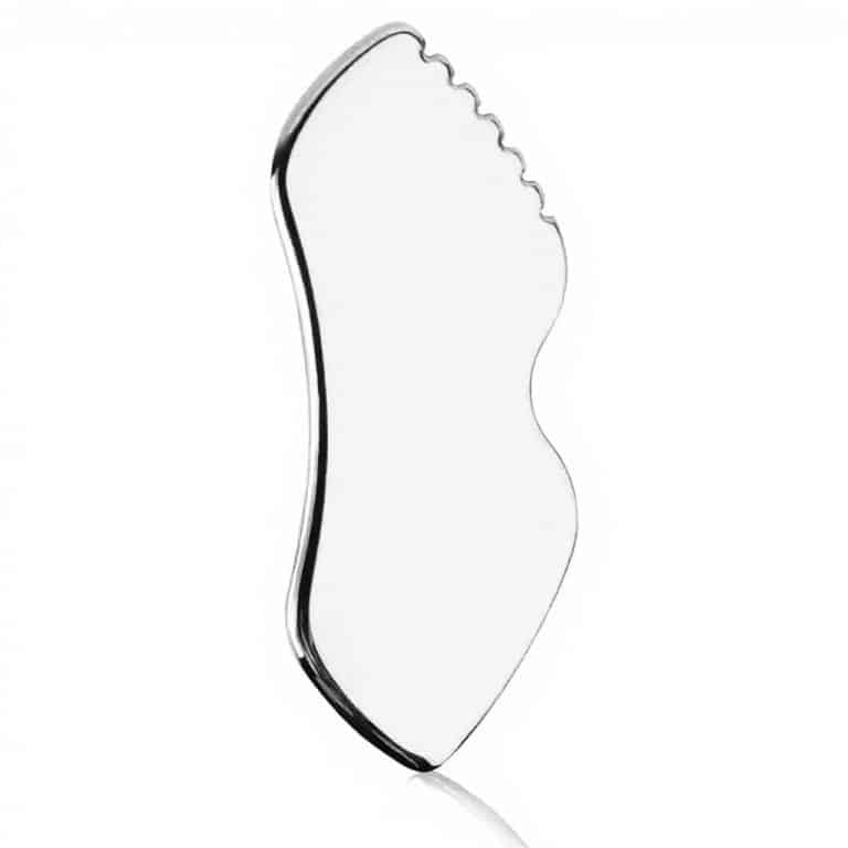 Stainless Steel Lip-Shape Gua Sha with Comb Edge - YITHONIA wholesale product