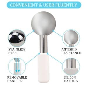 Wholesale Stainless Steel Cryo Ice Globe Facial Roller | OEM Custom Cooling Massager Supplier product detail image