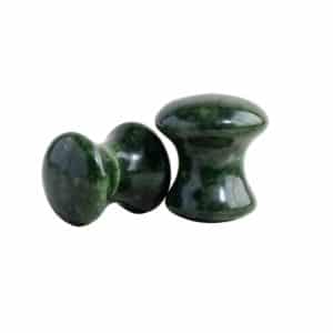 Wholesale jade mushroom massager tools for private label spas and B2B skincare retailers.