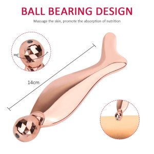 Wholesale stainless steel gua sha tools in silver, gold, and rose gold mermaid designs for B2B private label beauty brands.