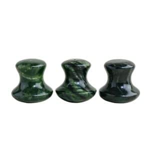 Wholesale jade mushroom massager tools for private label spas and B2B skincare retailers.