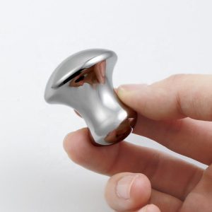 Wholesale stainless steel mushroom massager tools for B2B private label beauty and skincare brands.