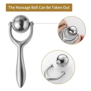 Wholesale stainless steel ice roller for hot and cold massage, available for B2B bulk orders and private label customization.