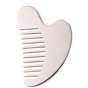Premium Wholesale Stainless Steel Gua Sha Comb for Face & Scalp - YITHONIA wholesale product