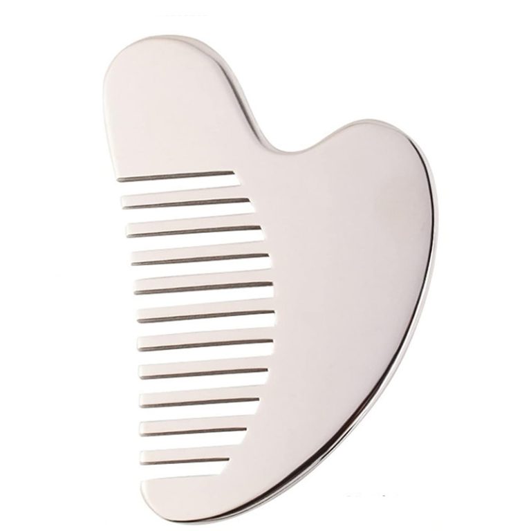 Premium Wholesale Stainless Steel Gua Sha Comb for Face & Scalp - YITHONIA wholesale product