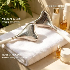 YT-IG-004 stainless steel cooling massage tool with professional grade finish