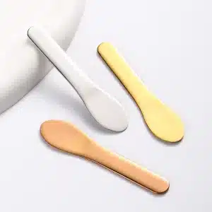 YT-CSS-008 304 stainless steel round mask spoon in silver gold and rose gold